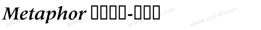 Metaphor 字体下载字体转换